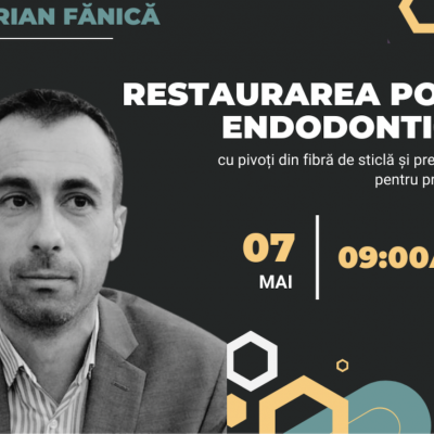 Restaurarea post endodontica cu pivoti din fibra de sticla si pregatirea pentru protetica (2022)